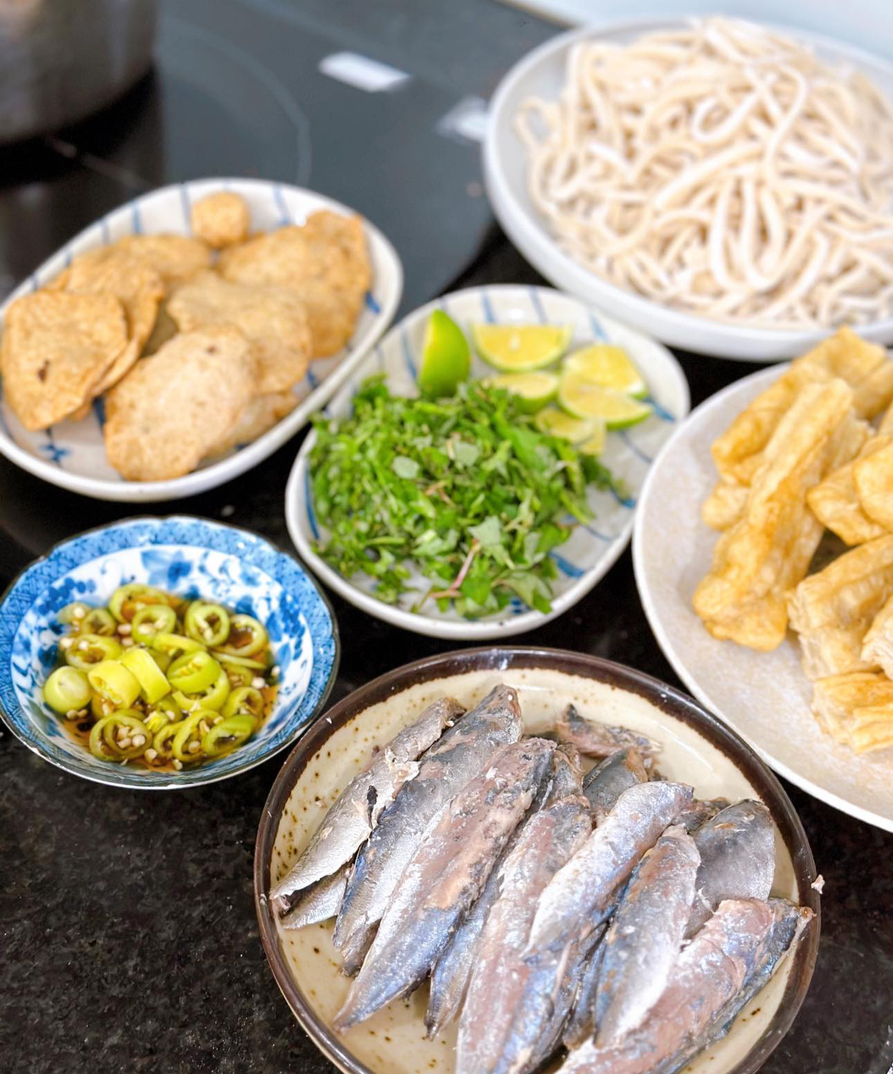 Nguyên liệu bánh canh cá nục